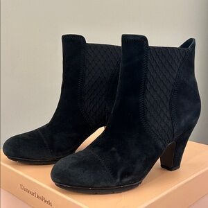 Black Suede Ankle Booties